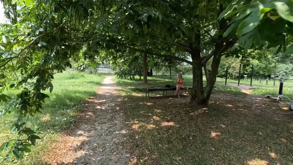 Onlyfans - Rita Porcu @ritawild - Stripping Naked And Posing In The Park FullHD 1080p - 2025